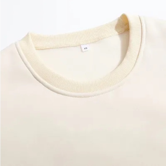 NEW! Dead Inside But Caffeinated Beige Tan Beige Sweatshirt - Picture 3 of 6